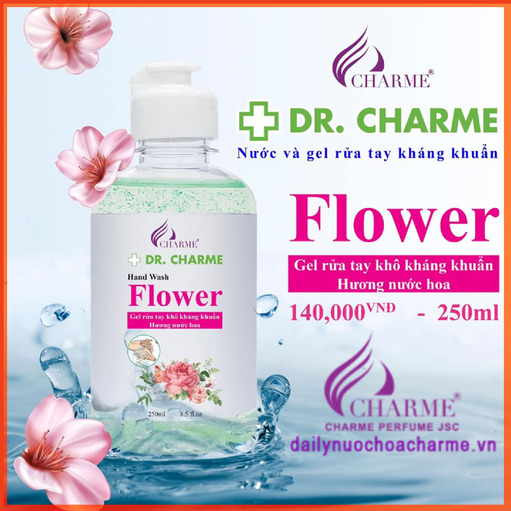 Gel Rửa Tay Khô DR. CHARME Flower 250ml