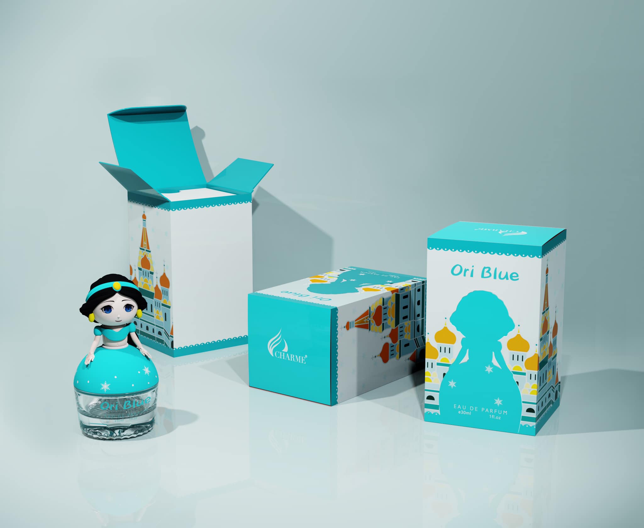 Nước Hoa Bé Gái Charme Ori Blue