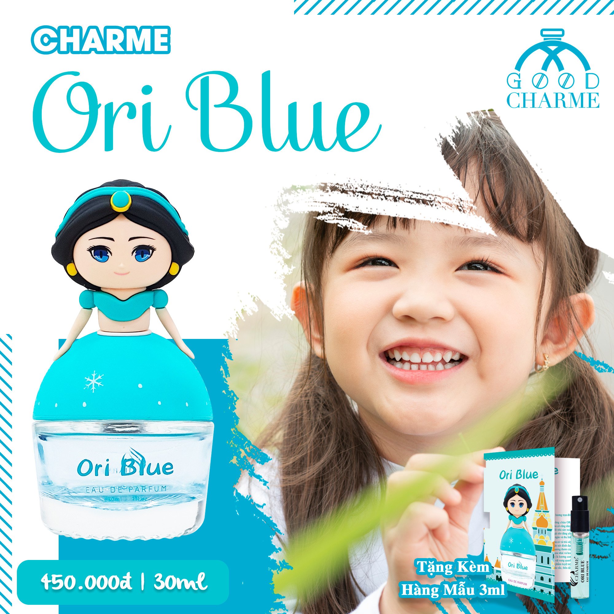 Nước Hoa Bé Gái Charme Ori Blue