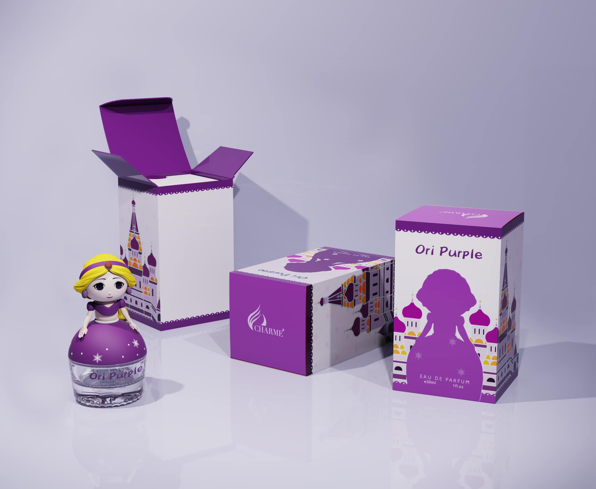 Nước Hoa Bé Gái Charme Ori Purple