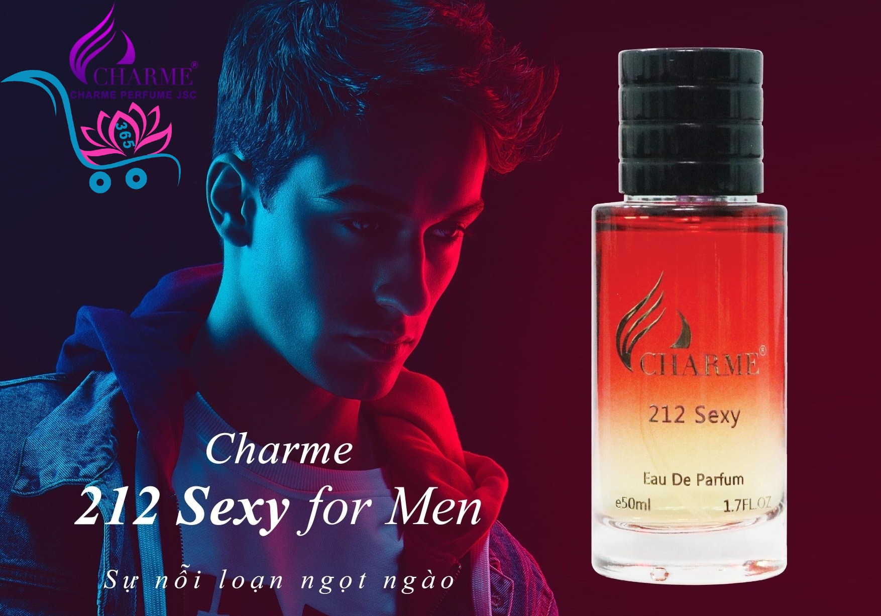 Nước Hoa Charme 212 Sexy 50ml Nam Chính Hãng