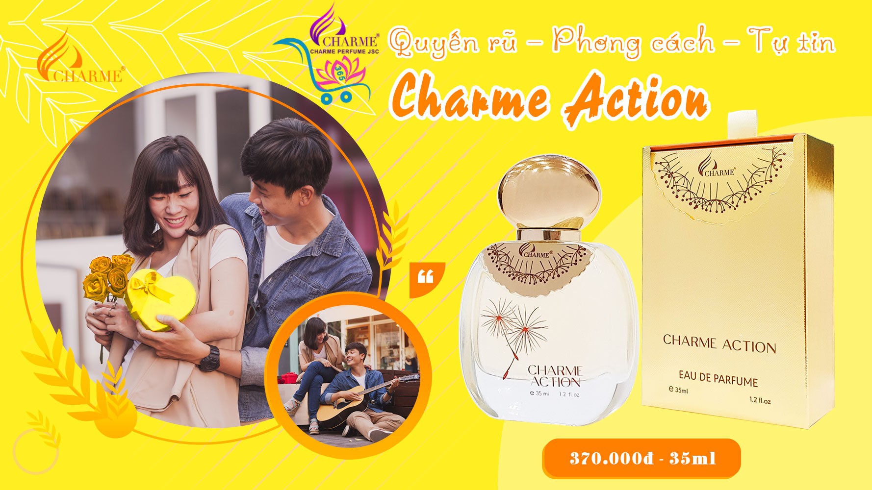 Nước Hoa Charme Action 35ml Nữ Chính Hãng