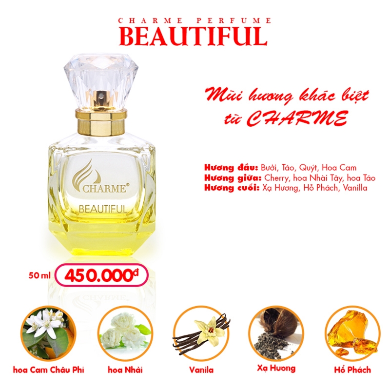 Nước Hoa Charme Nữ - Charme Beautiful 50ml