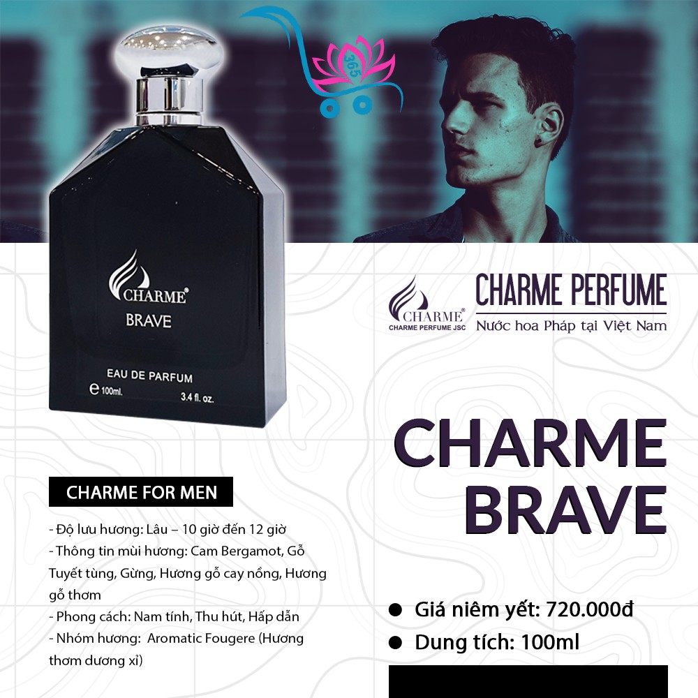 Nước Hoa Charme Brave 100ml Nam Chính Hãng