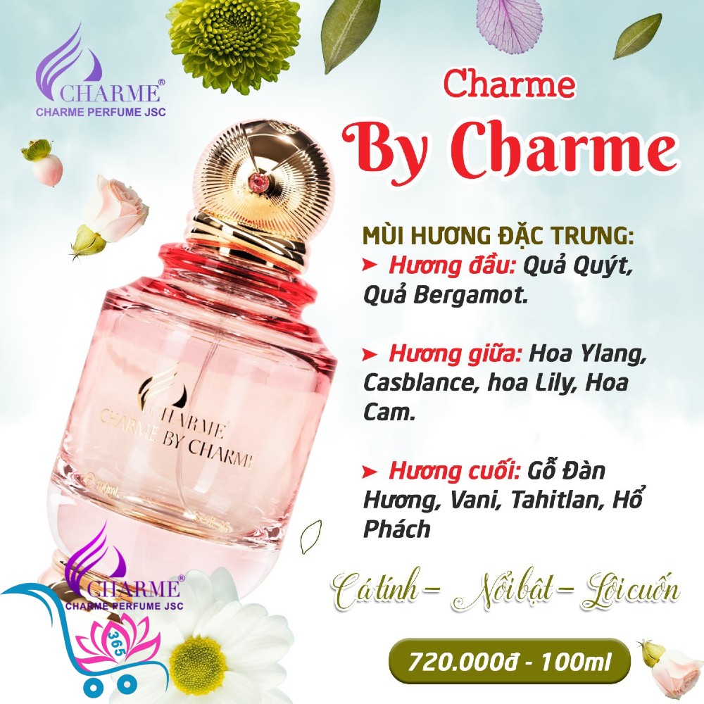 Nước Hoa Charme By Charme 100ml Nữ Chính Hãng✔️Tặng Quà Hot