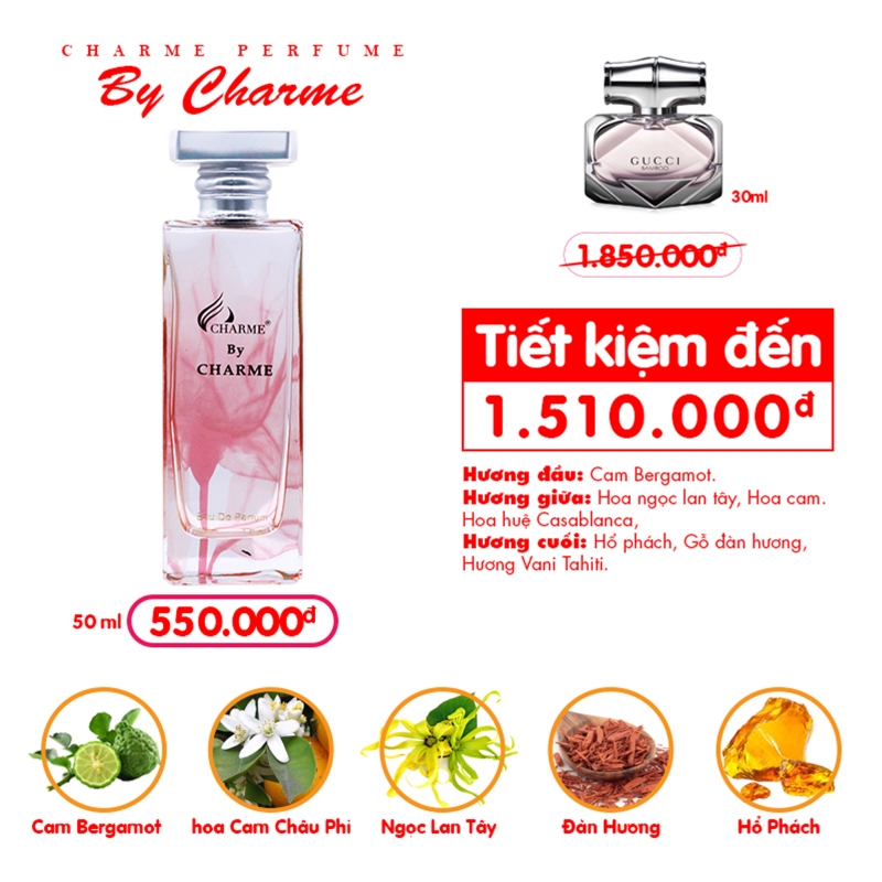 Nước Hoa Charme Nữ - Charme By Charme 50ml