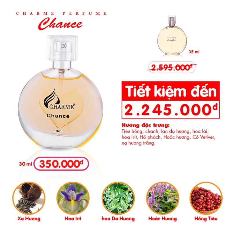 Nước Hoa Charme Nữ - Charme Chance 30ml