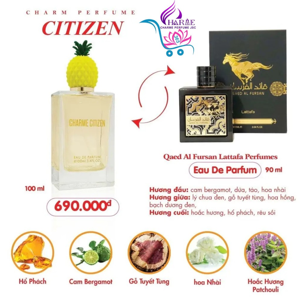 Nước Hoa Charme Citizen 100ml Nam Chính Hãng