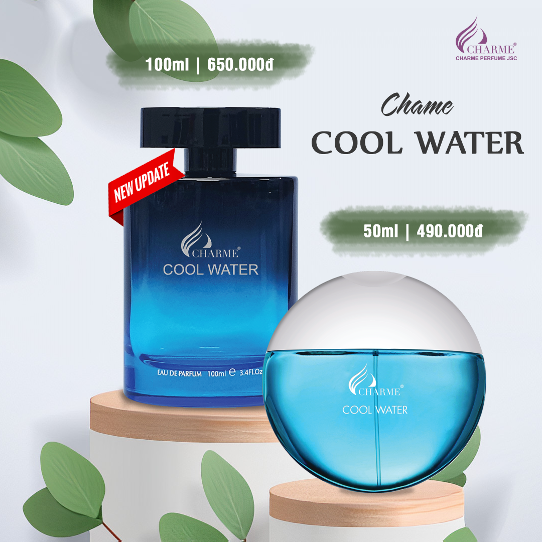 Nước Hoa Charme Cool Water 100ml Nam Chính Hãng