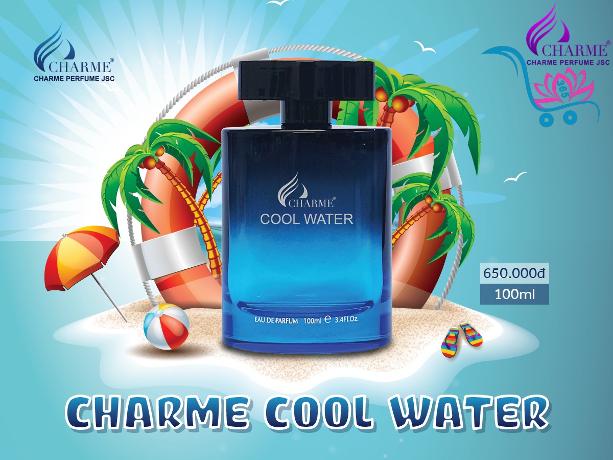 Nước Hoa Charme Cool Water 100ml Nam Chính Hãng
