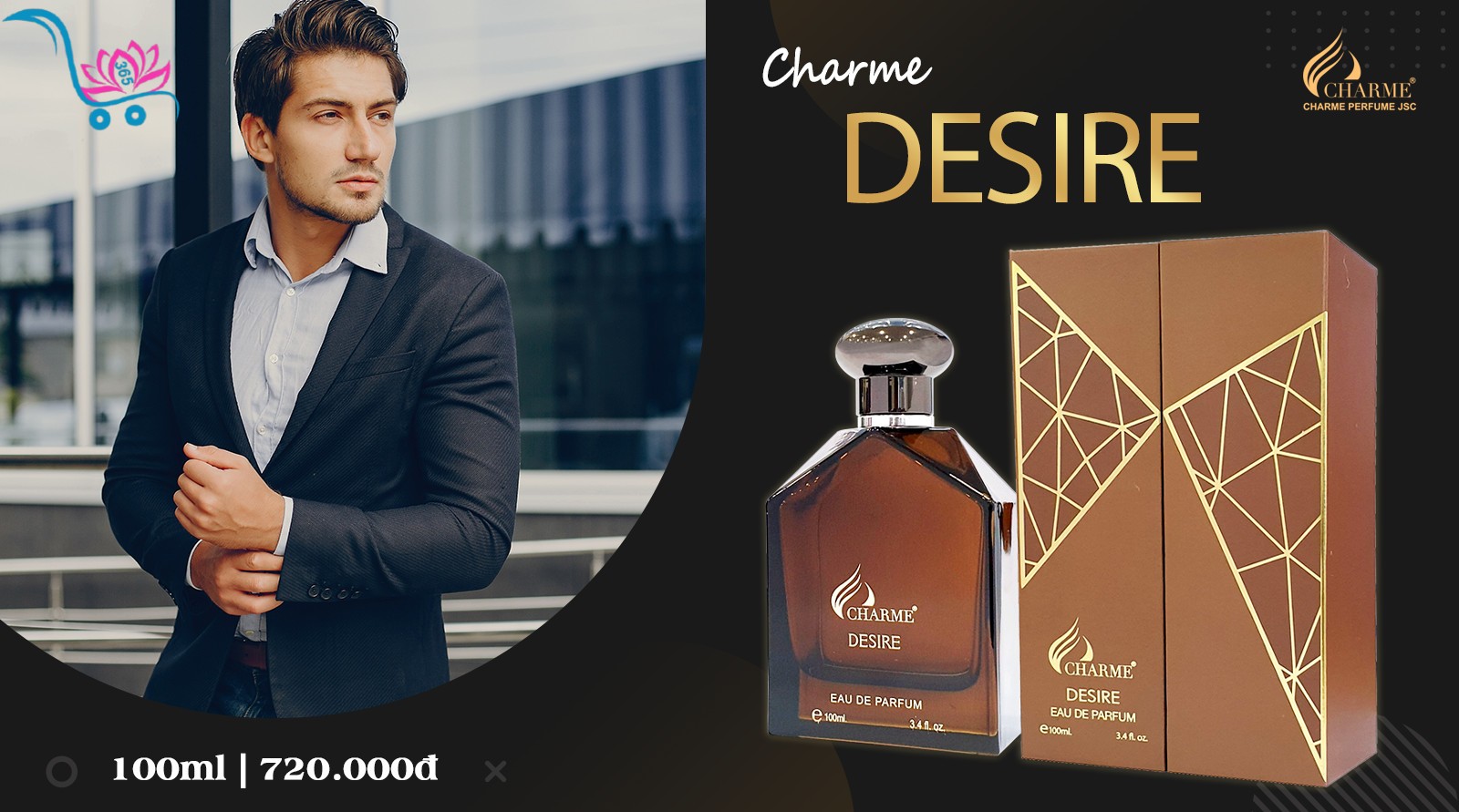 Nước Hoa Charme Desire 100ml Nam Chính Hãng