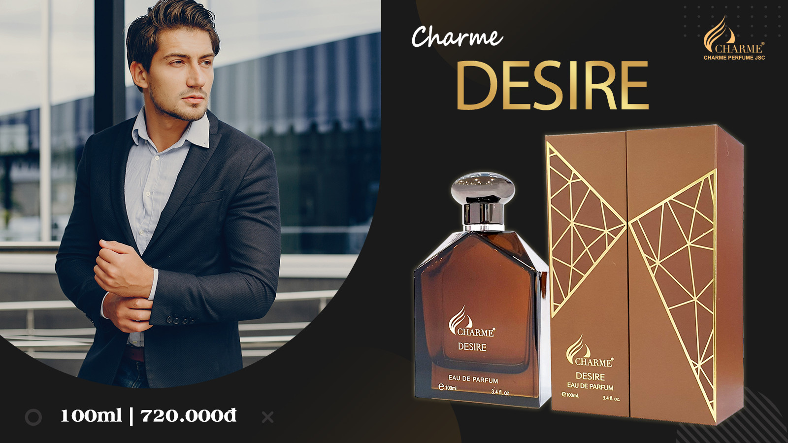 Nước Hoa Charme Desire 100ml Nam Chính Hãng