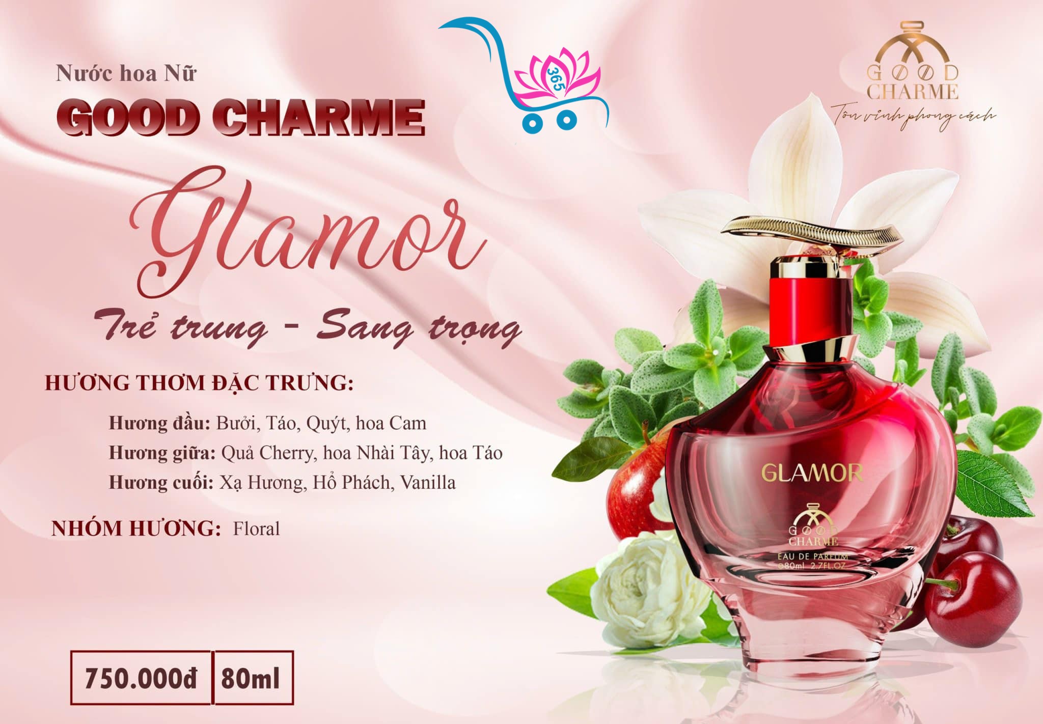 Nước Hoa Good Charme Glamor 80ml Nữ Chính Hãng