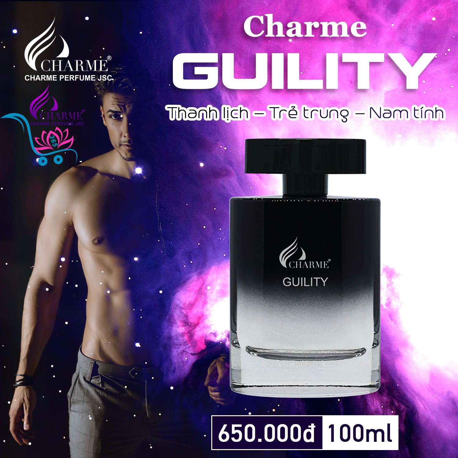 Nước Hoa Charme Guility 100ml Nam Chính Hãng