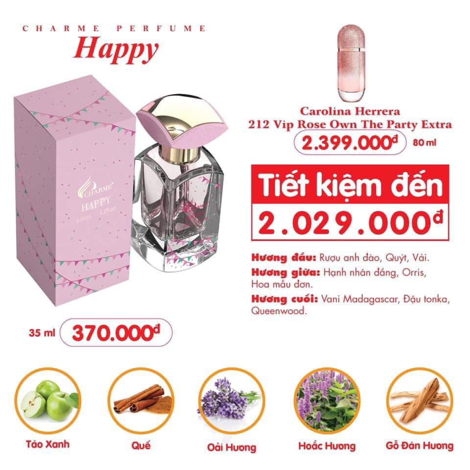 Nước Hoa Charme Happy 35ml Nữ Chính Hãng