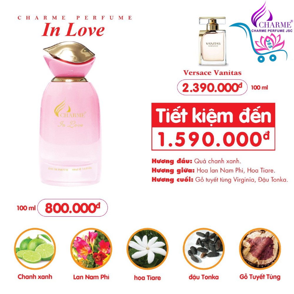 Nước Hoa Charme In Love 100ml Nữ Chính Hãng