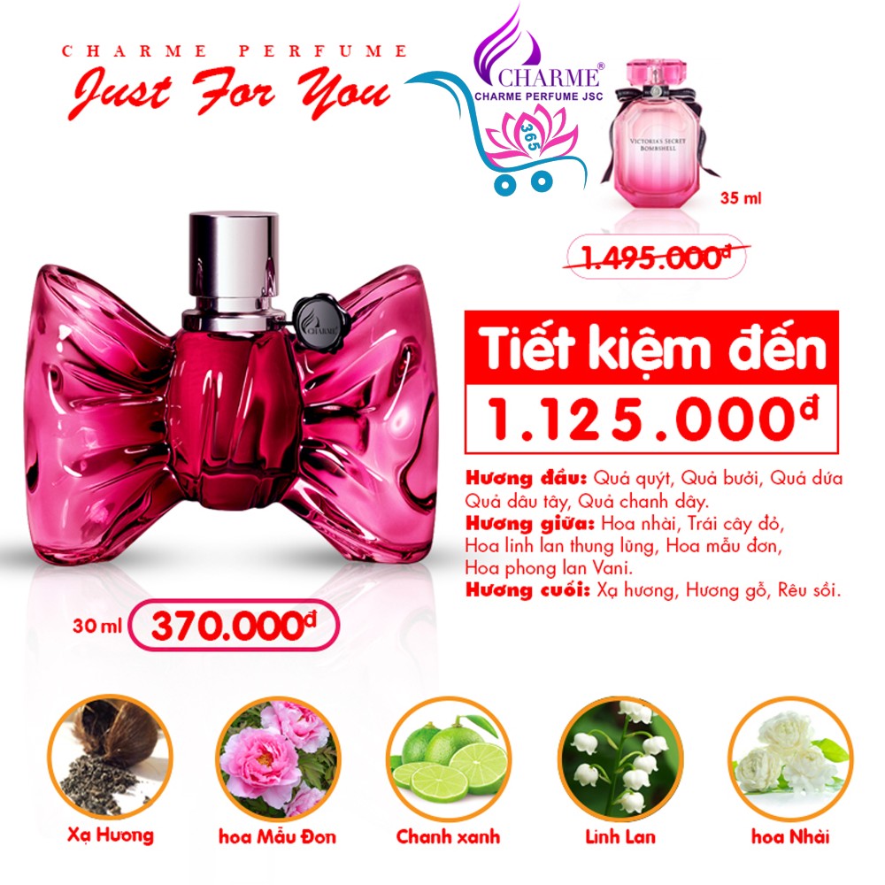 Nước Hoa Charme Just For You 30ml Nữ Chính Hãng