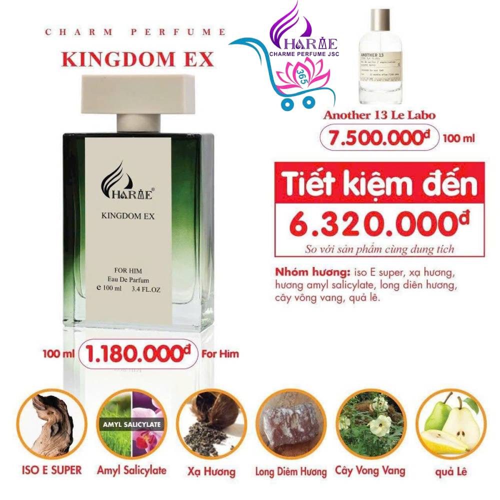 Nước Hoa Charme Kingdom EX 100ml Unisex Chính Hãng