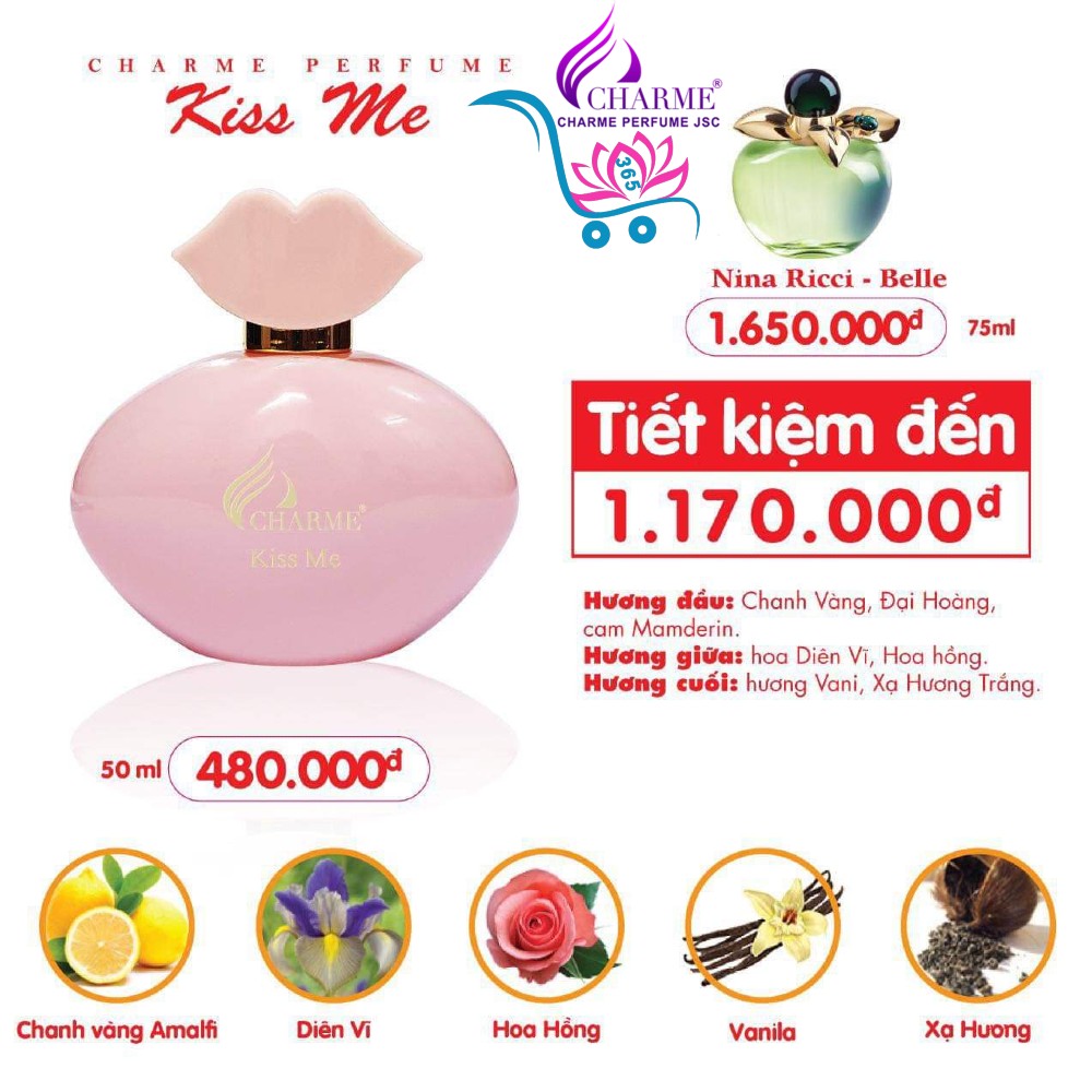 Nước Hoa Charme Kiss Me 50ml Nữ Chính Hãng