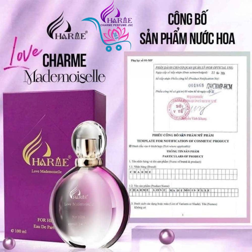 Nước Hoa Charme Love Mademoiselle 100ml Nữ Chính Hãng