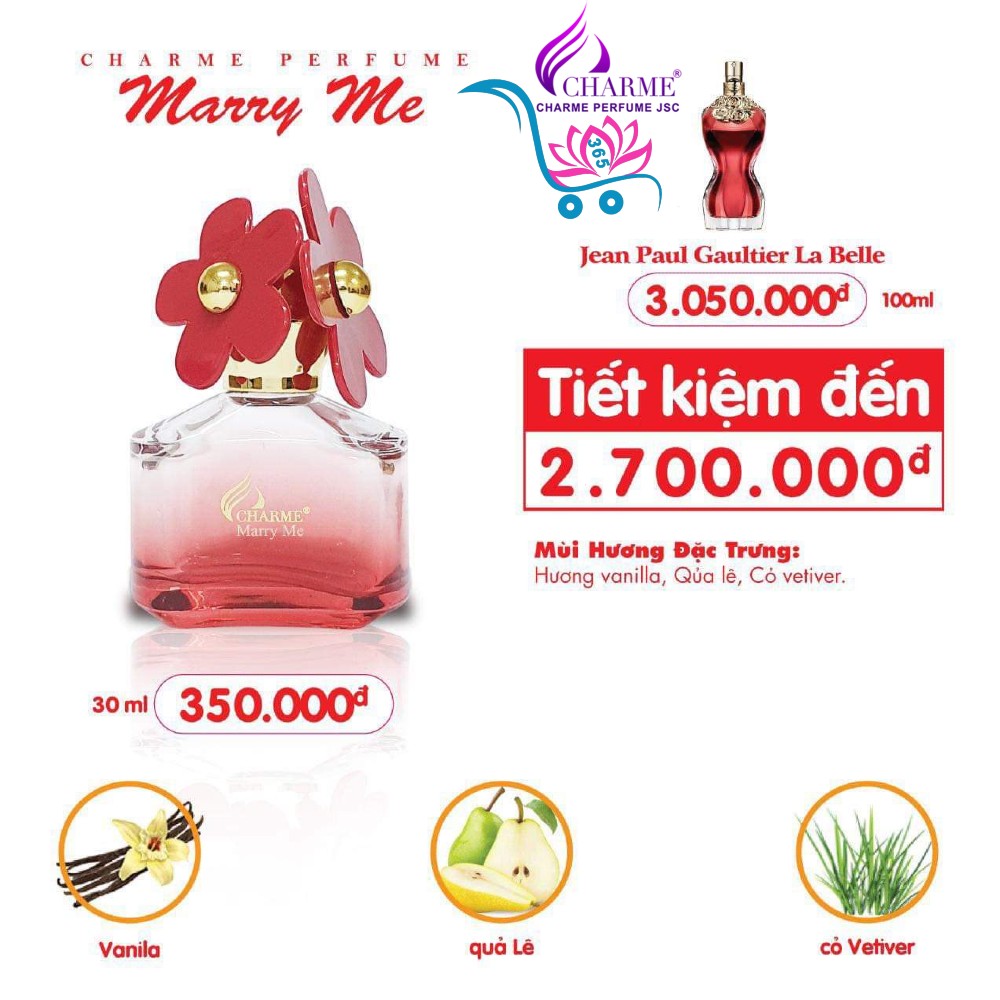 Nước Hoa Charme Marry Me 30ml Nữ Chính Hãng