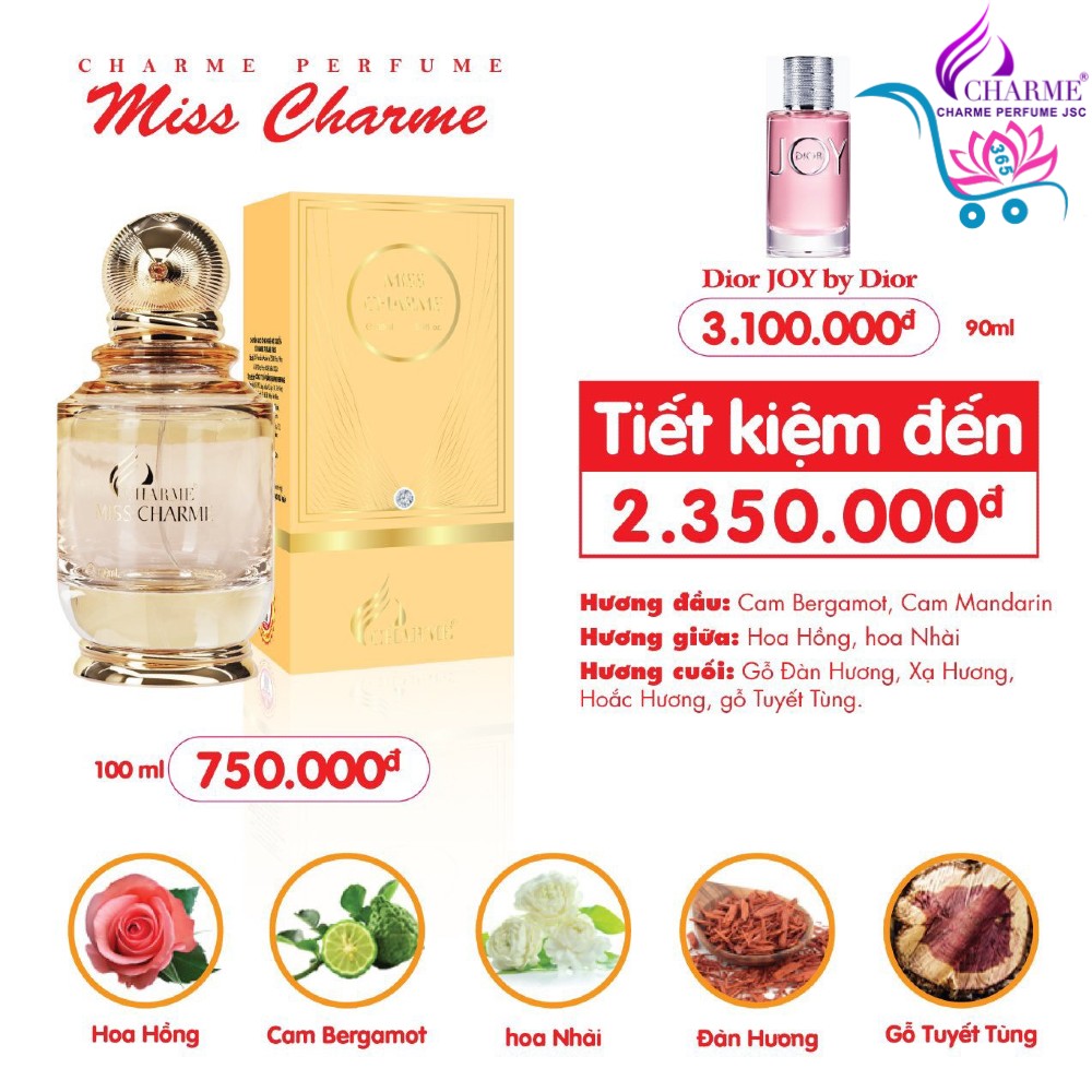 Nước Hoa Charme Miss Charme 100ml Nữ Chính Hãng