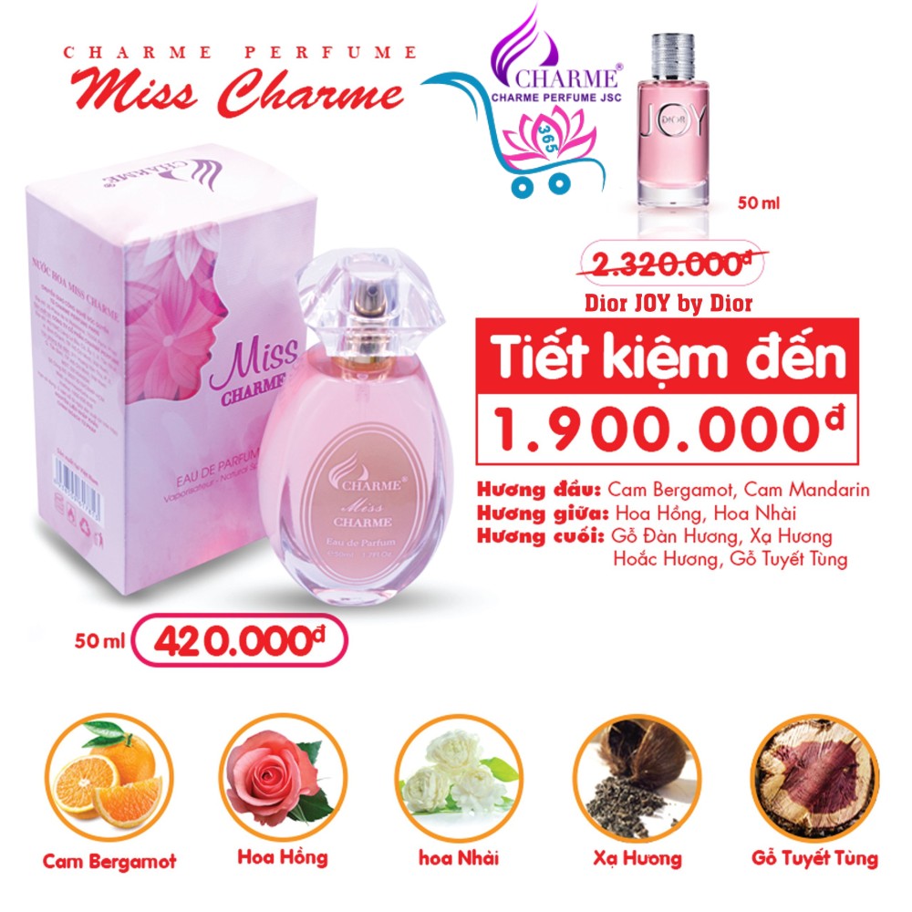 Nước Hoa Charme Miss Charme 50ml Nữ Chính Hãng