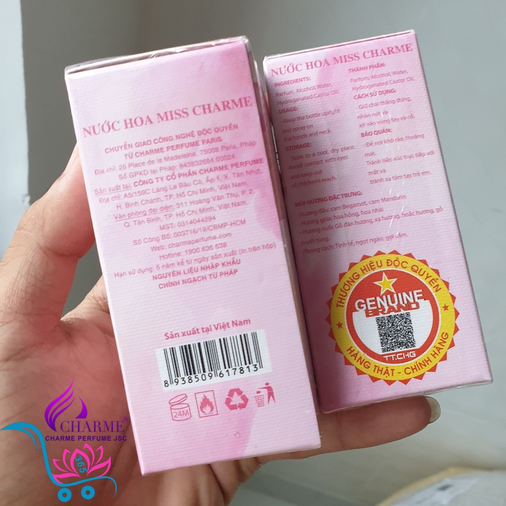 Nước Hoa Charme Miss Charme 50ml Nữ Chính Hãng