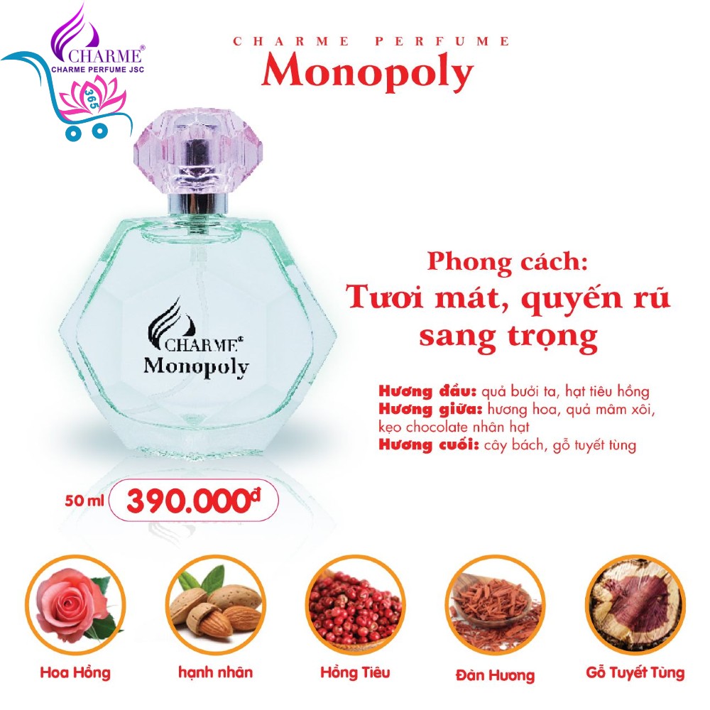 Nước Hoa Charme Monopoly 50ml Nữ Chính Hãng