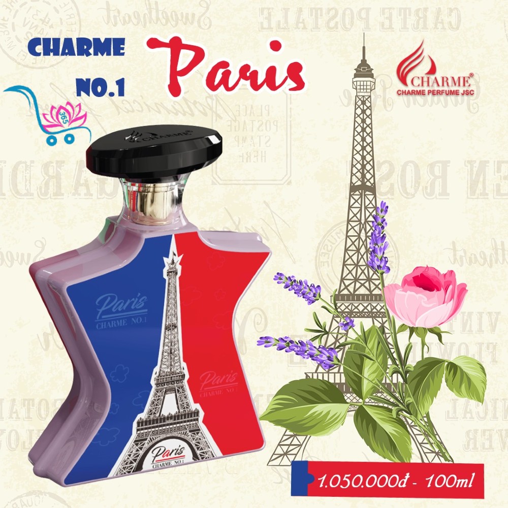 Nước Hoa Charme No.1 Paris 100ml Nữ Chính Hãng✔️Tặng Quà Hot