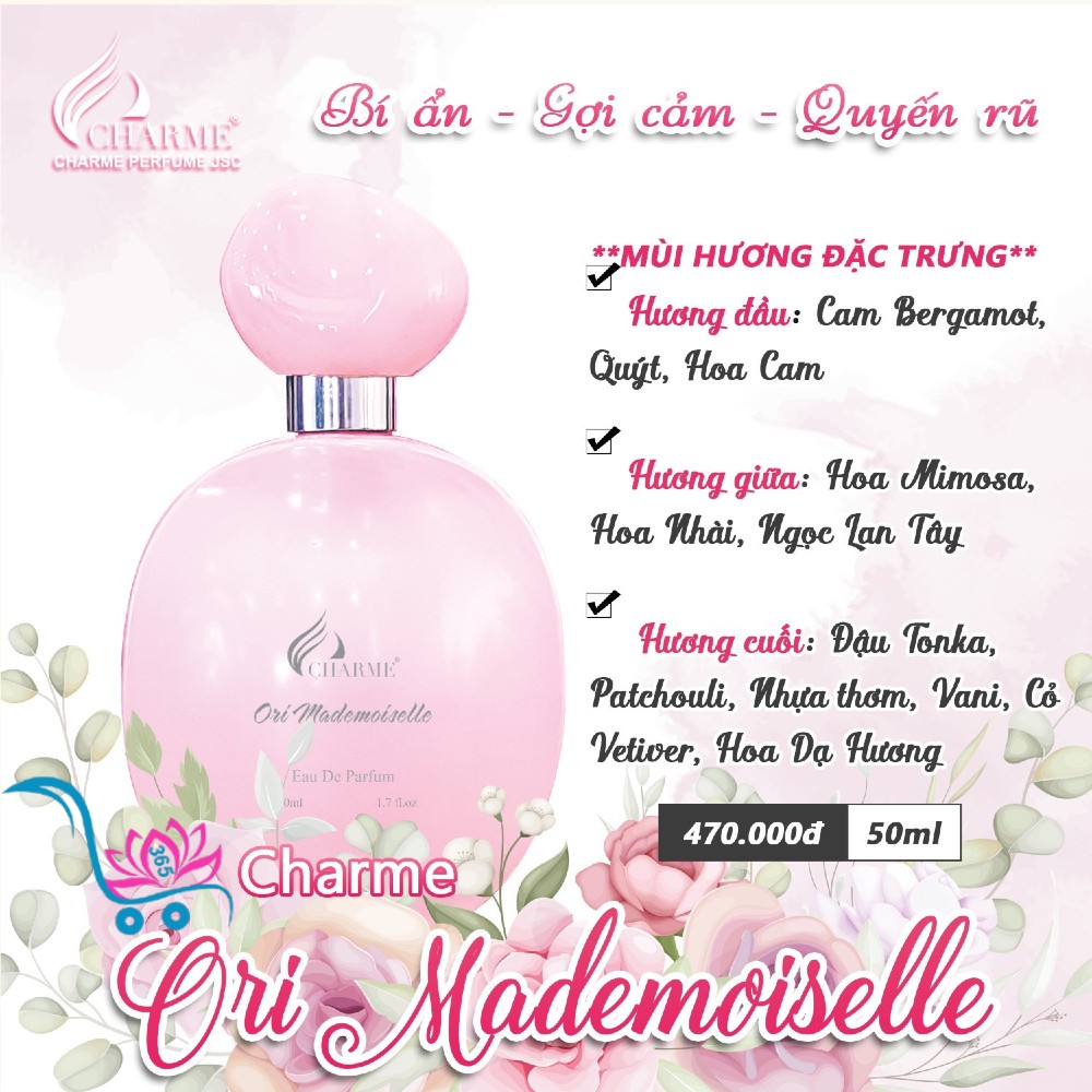 Nước Hoa Charme Ori Mademoiselle 50ml Nữ Chính Hãng
