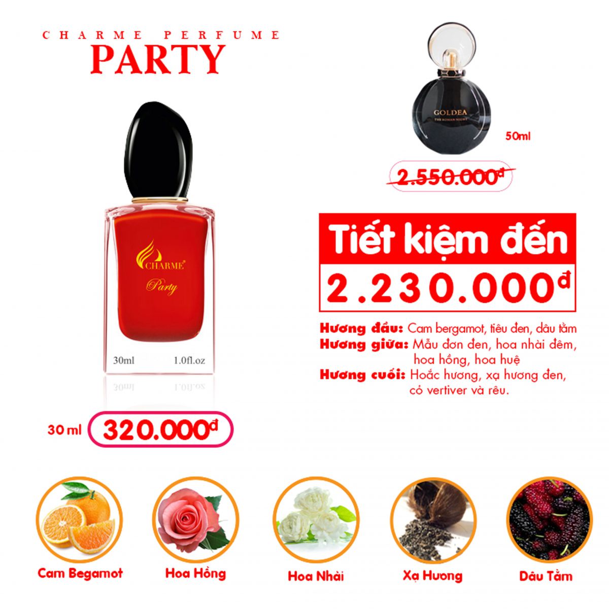 Nước Hoa Charme Nữ - Charme Party 30ml