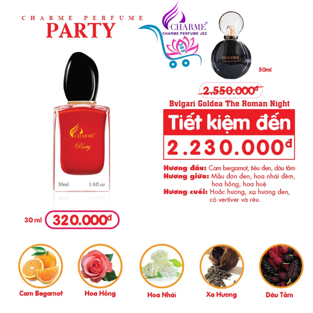Nước Hoa Charme Party 30ml Nữ Chính Hãng