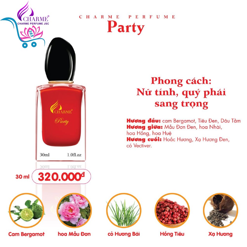 Nước Hoa Charme Party 30ml Nữ Chính Hãng