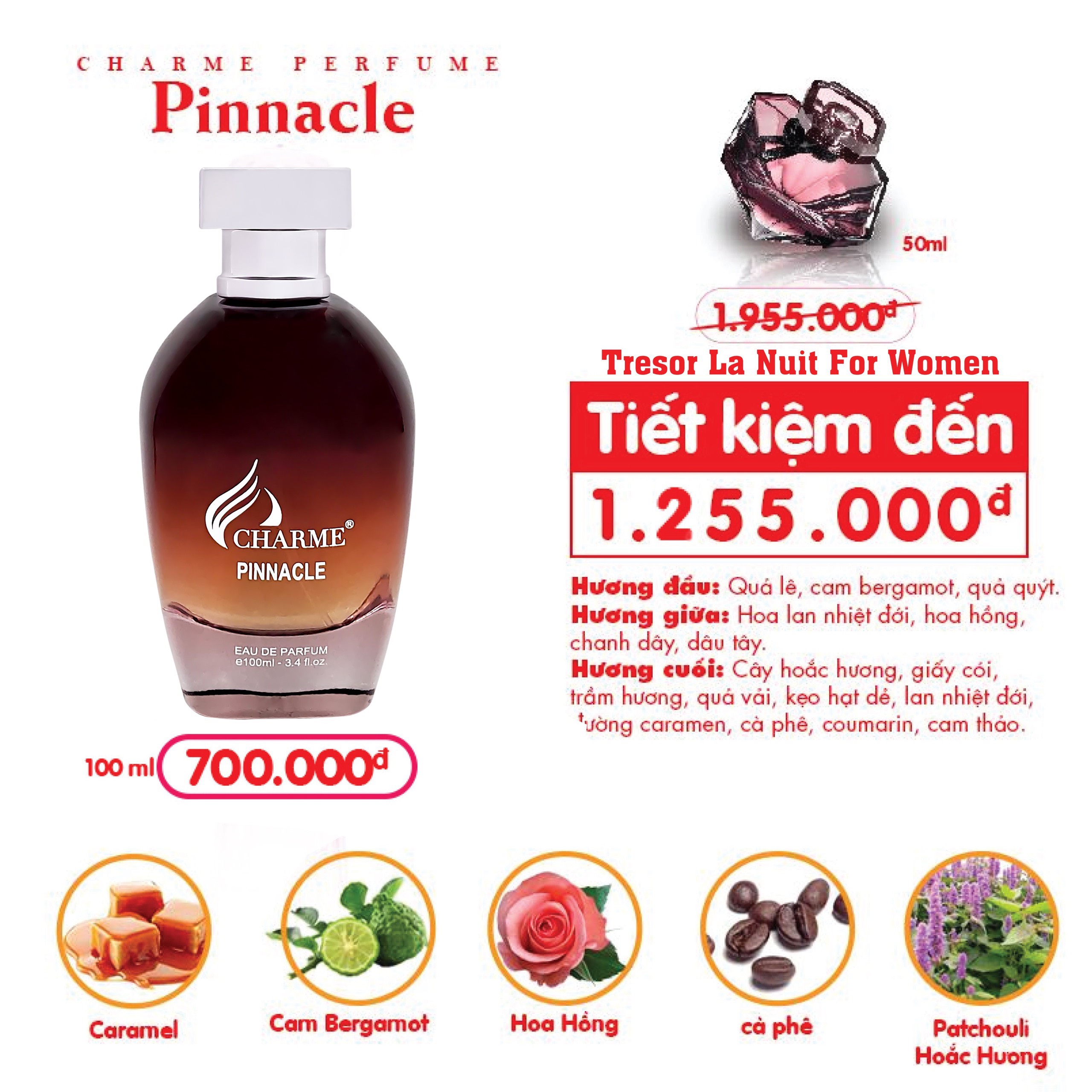 Nước Hoa Charme Pinnacle 100ml Nữ Chính Hãng