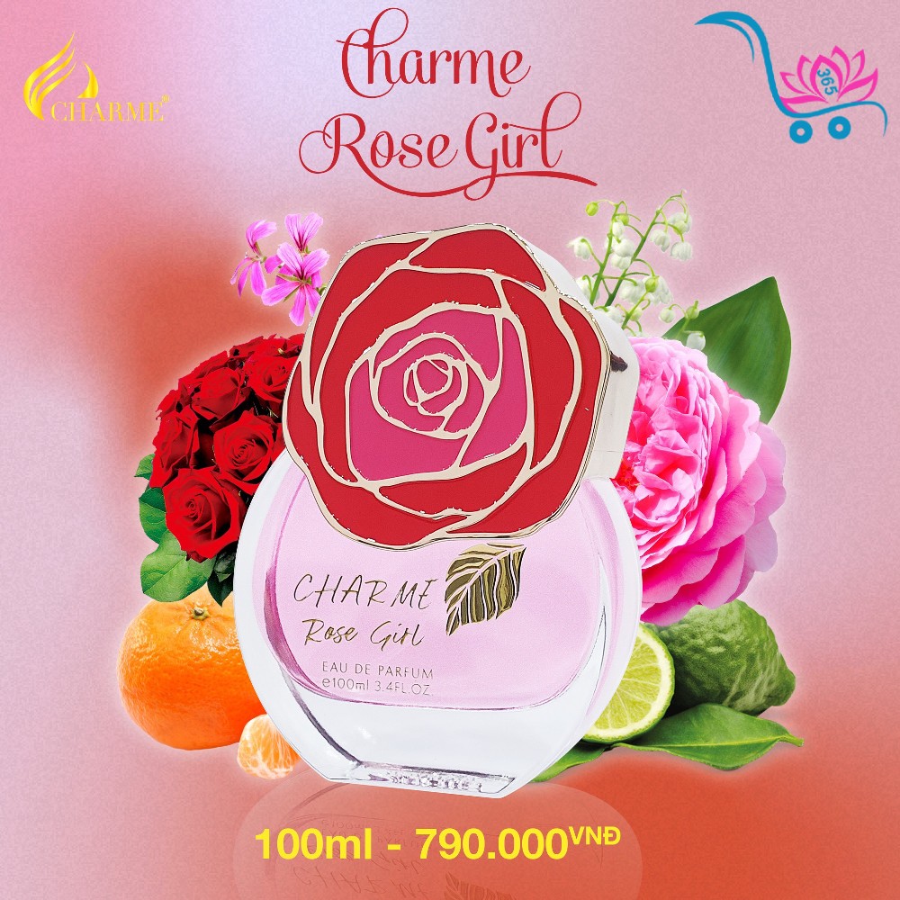 Nước Hoa Charme Rose Girl 100ml Nữ Chính Hãng