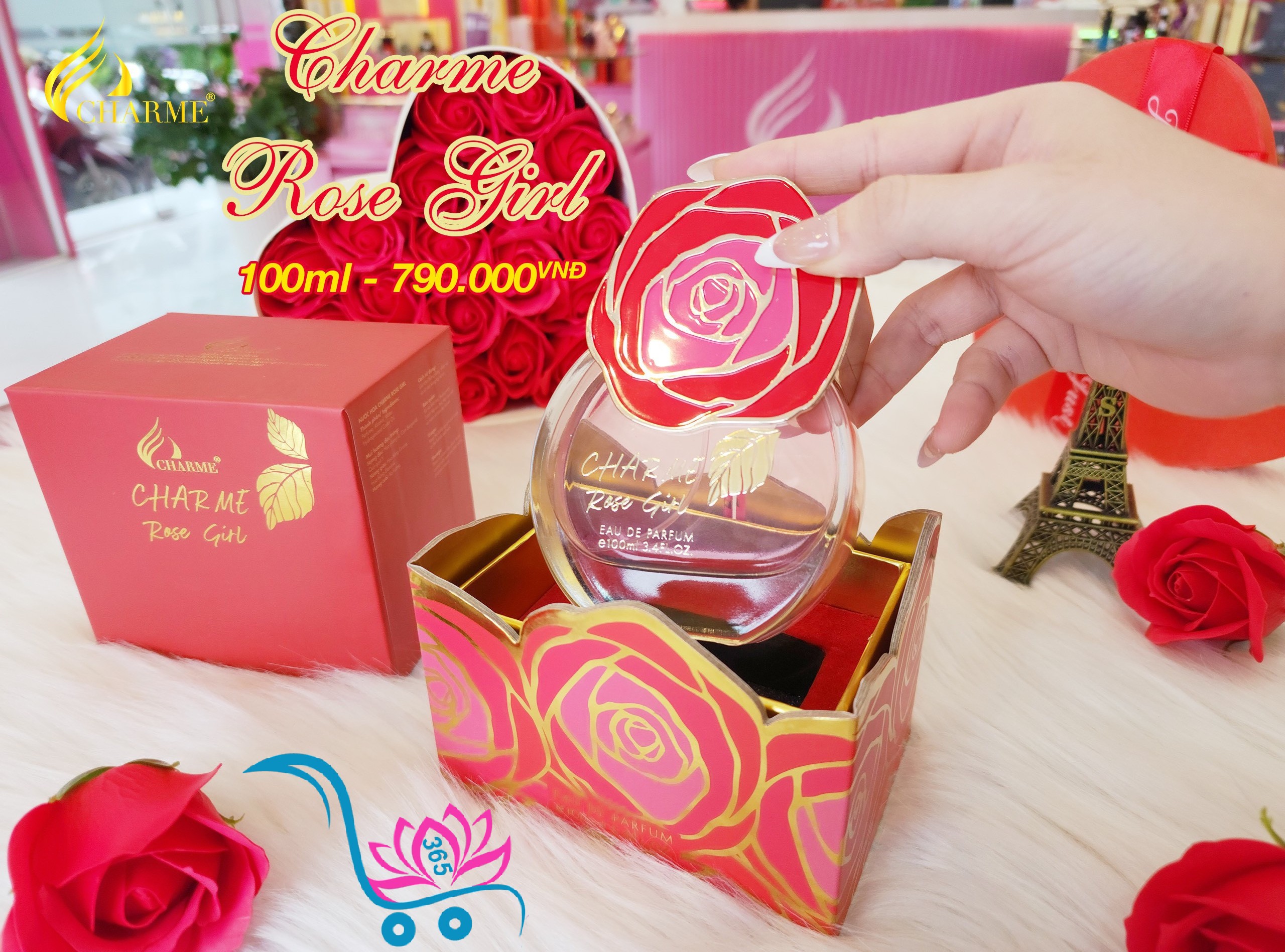 Nước Hoa Charme Rose Girl 100ml Nữ Chính Hãng