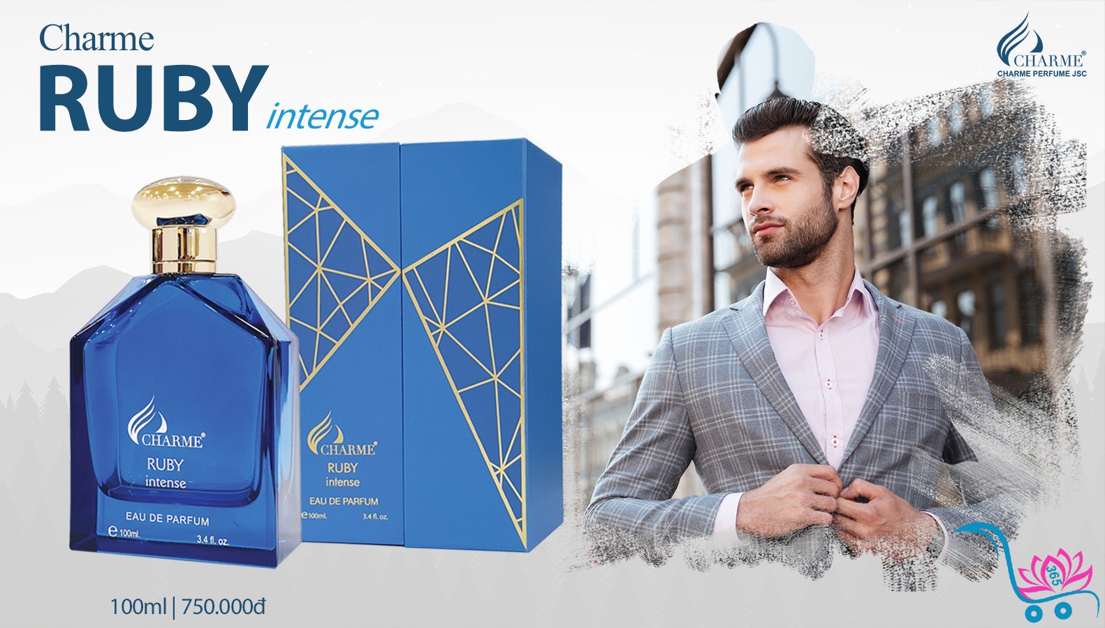 Nước Hoa Charme Ruby Intense 100ml Nam Chính Hãng