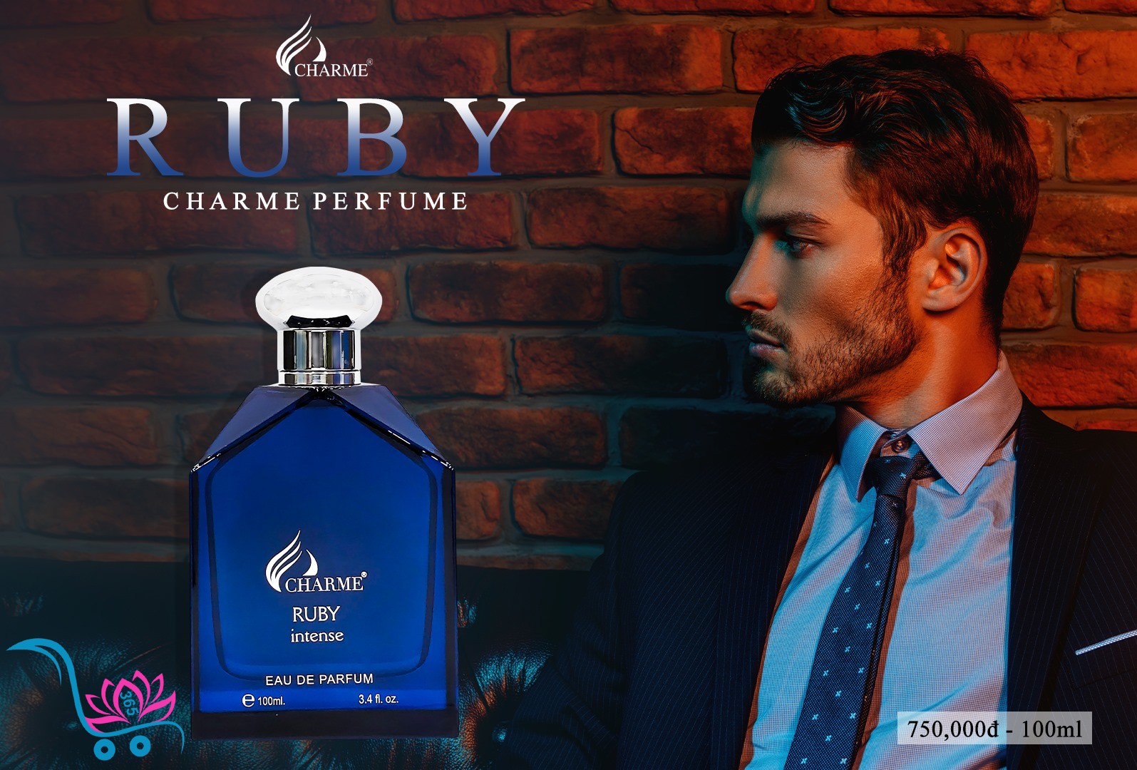 Nước Hoa Charme Ruby Intense 100ml Nam Chính Hãng