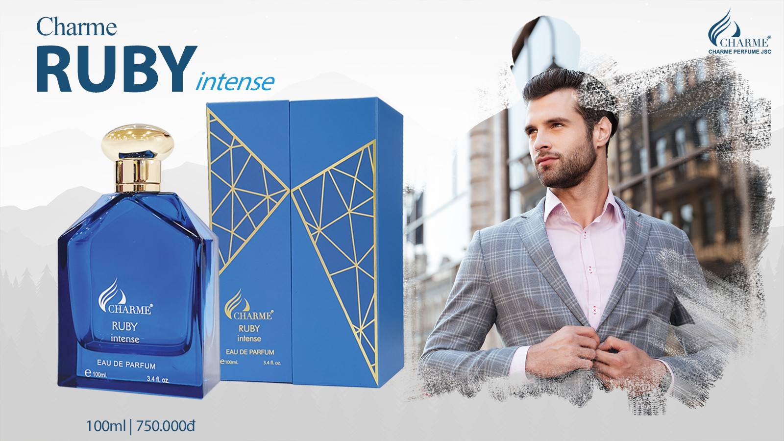 Nước Hoa Charme Ruby Intense 100ml Nam Chính Hãng