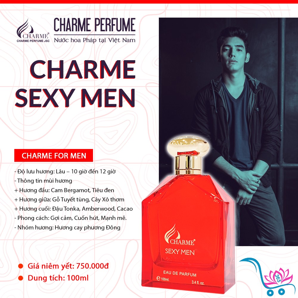 Nước Hoa Charme Sexy Men 100ml Nam Chính Hãng