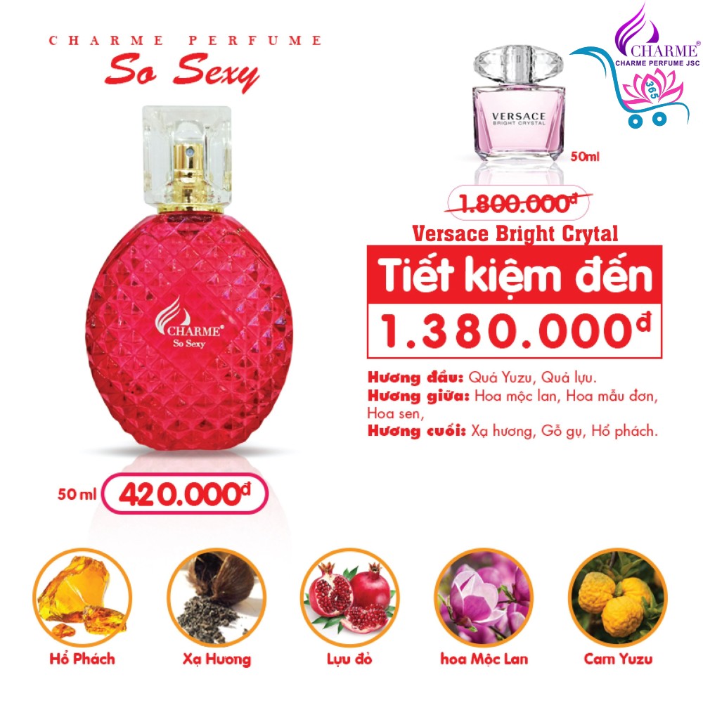 Nước Hoa Charme So Sexy 50ml Nữ Chính Hãng
