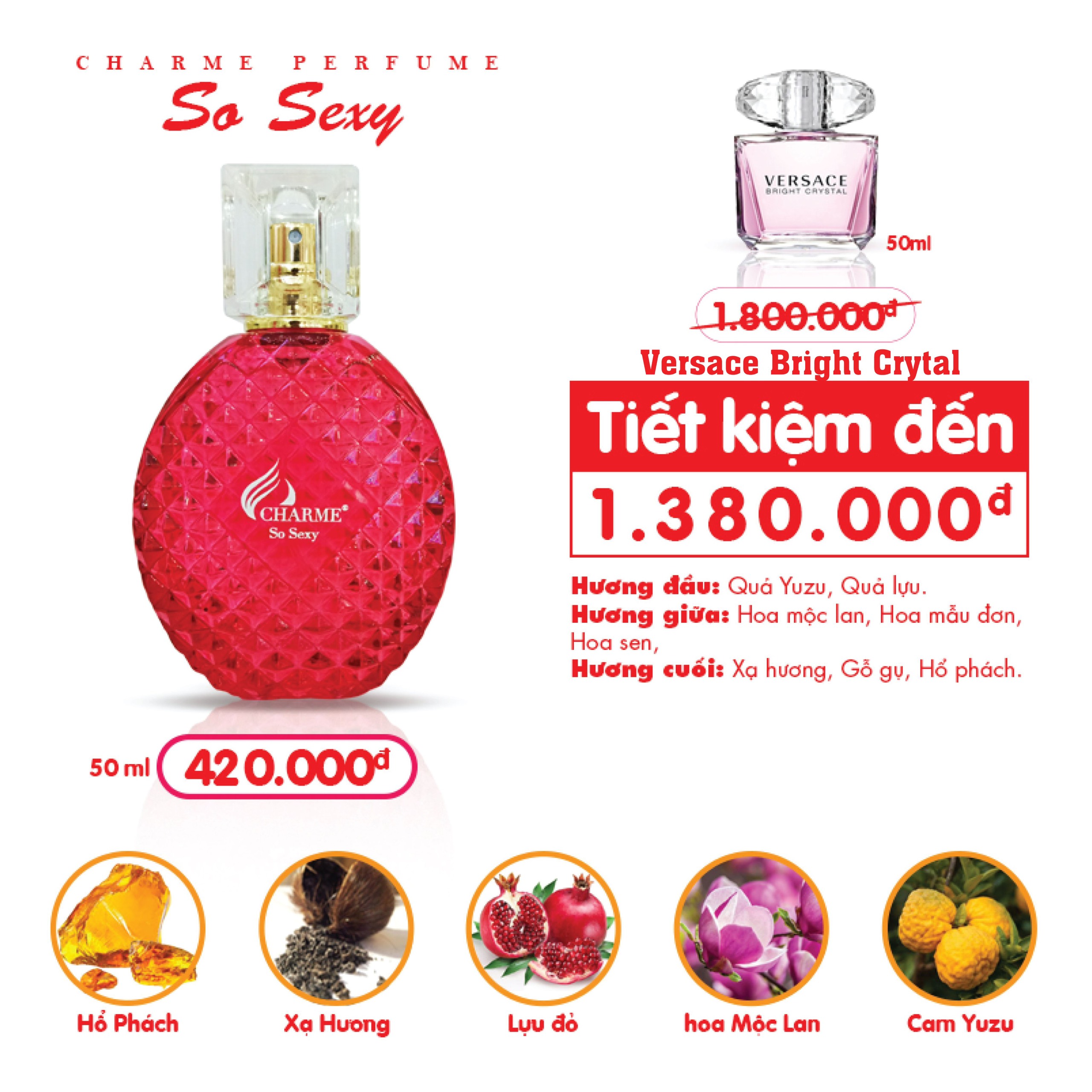 Nước Hoa Charme So Sexy 50ml Nữ Chính Hãng