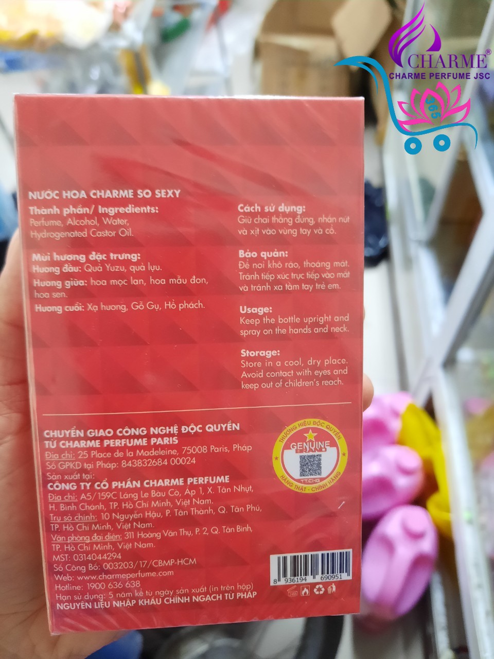 Nước Hoa Charme So Sexy 50ml Nữ Chính Hãng