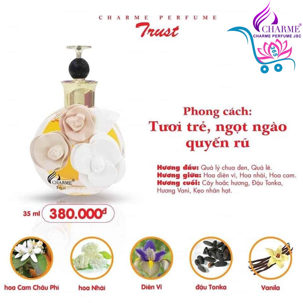 Nước Hoa Charme Trust 35ml Nữ Chính Hãng
