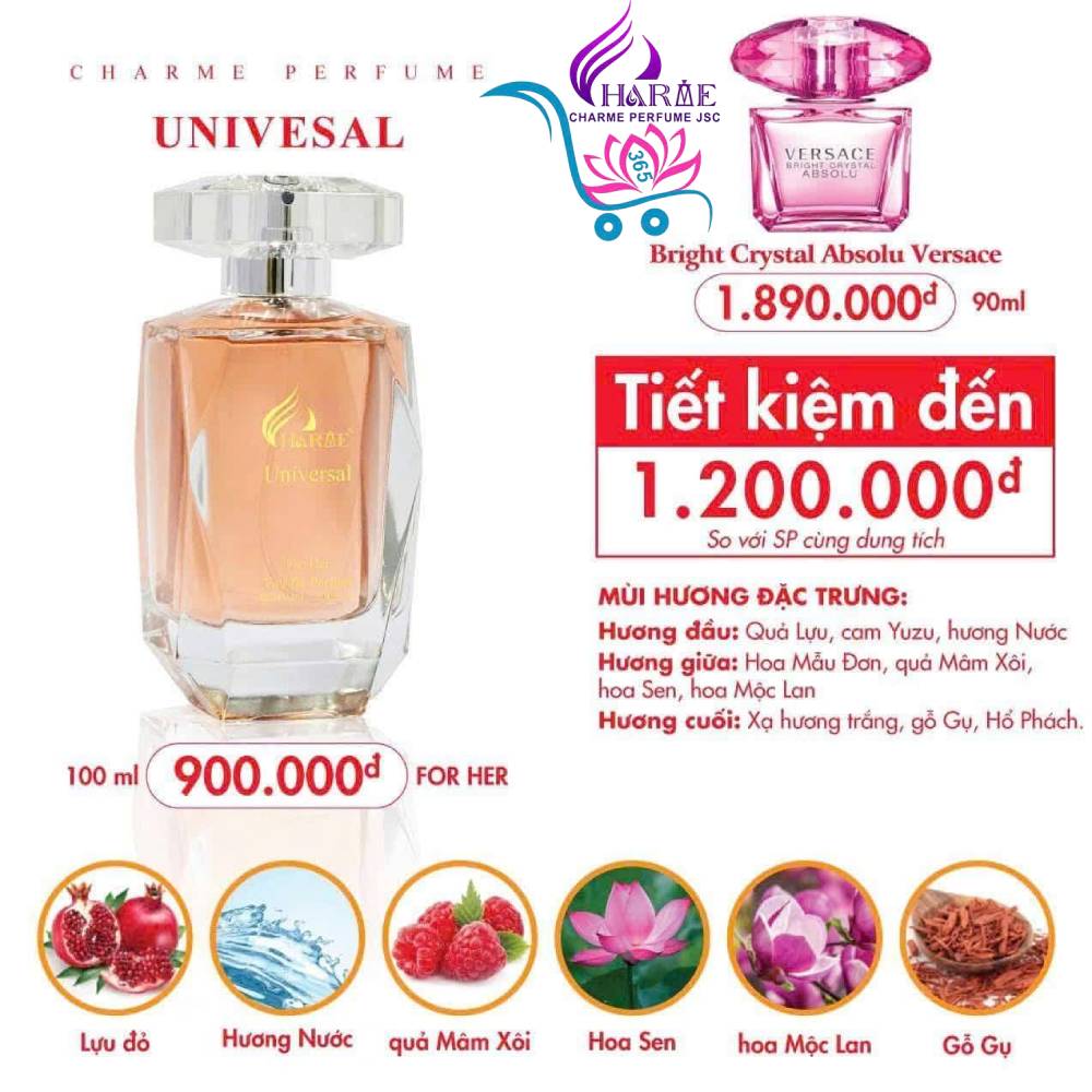 Nước Hoa Charme Universal 100ml Nữ Chính Hãng