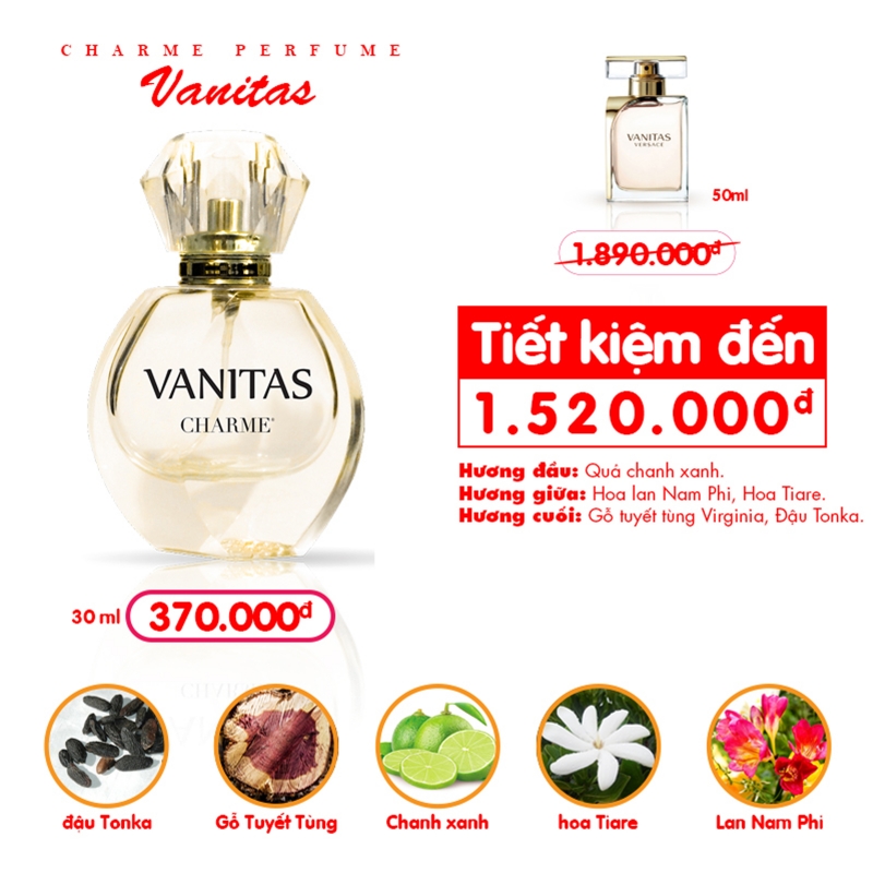 Nước Hoa Charme Nữ - Charme Vanitas 30ml