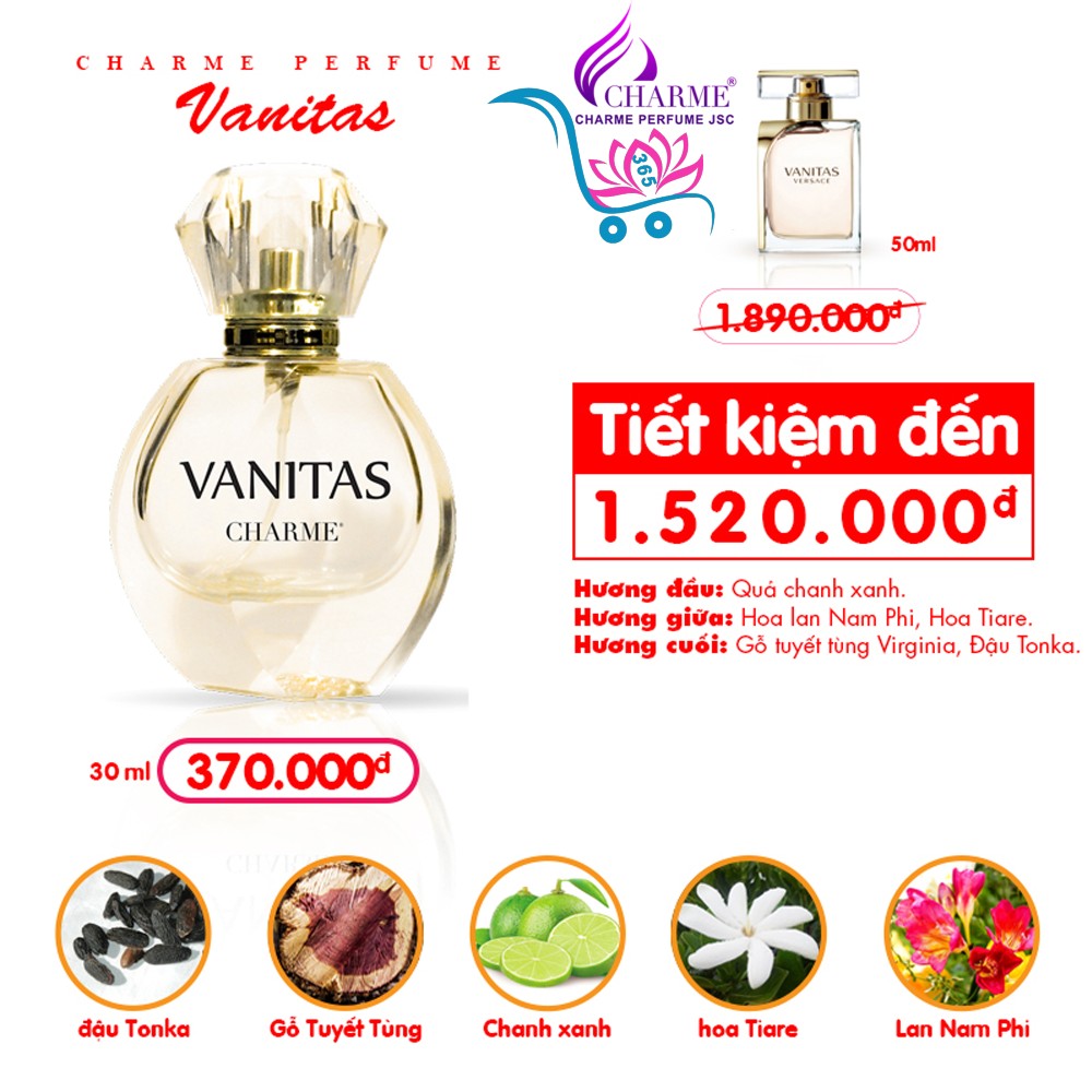Nước Hoa Charme Vanitas 30ml Nữ Chính Hãng
