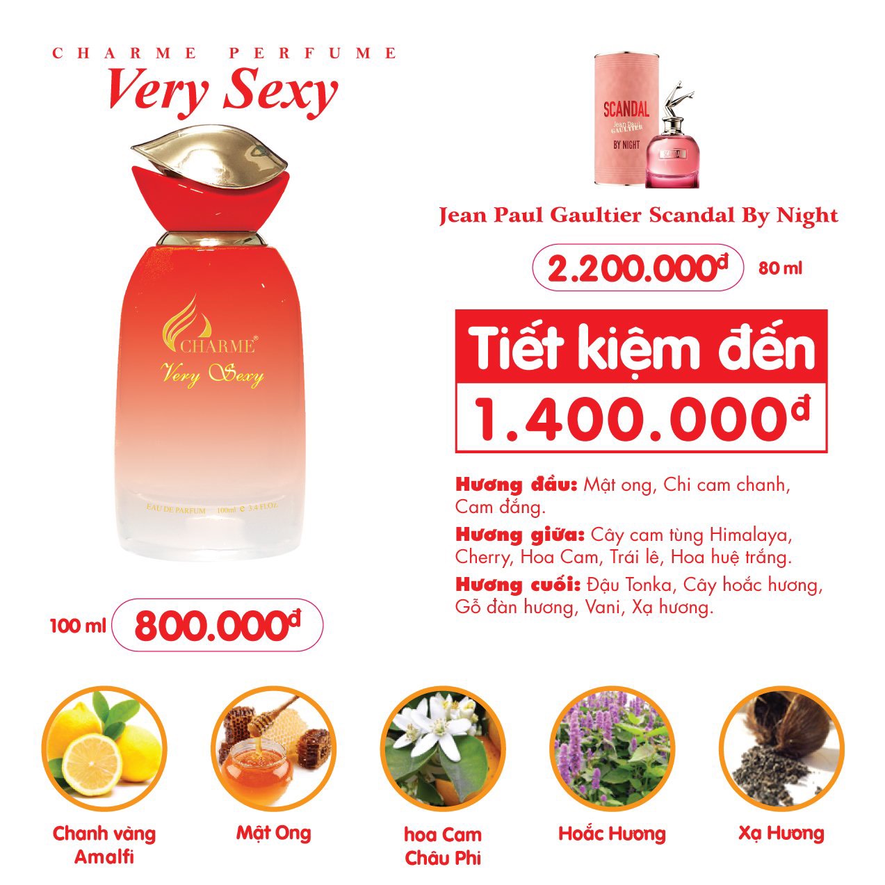 Nước Hoa Charme Very Sexy 100ml Nữ Chính Hãng