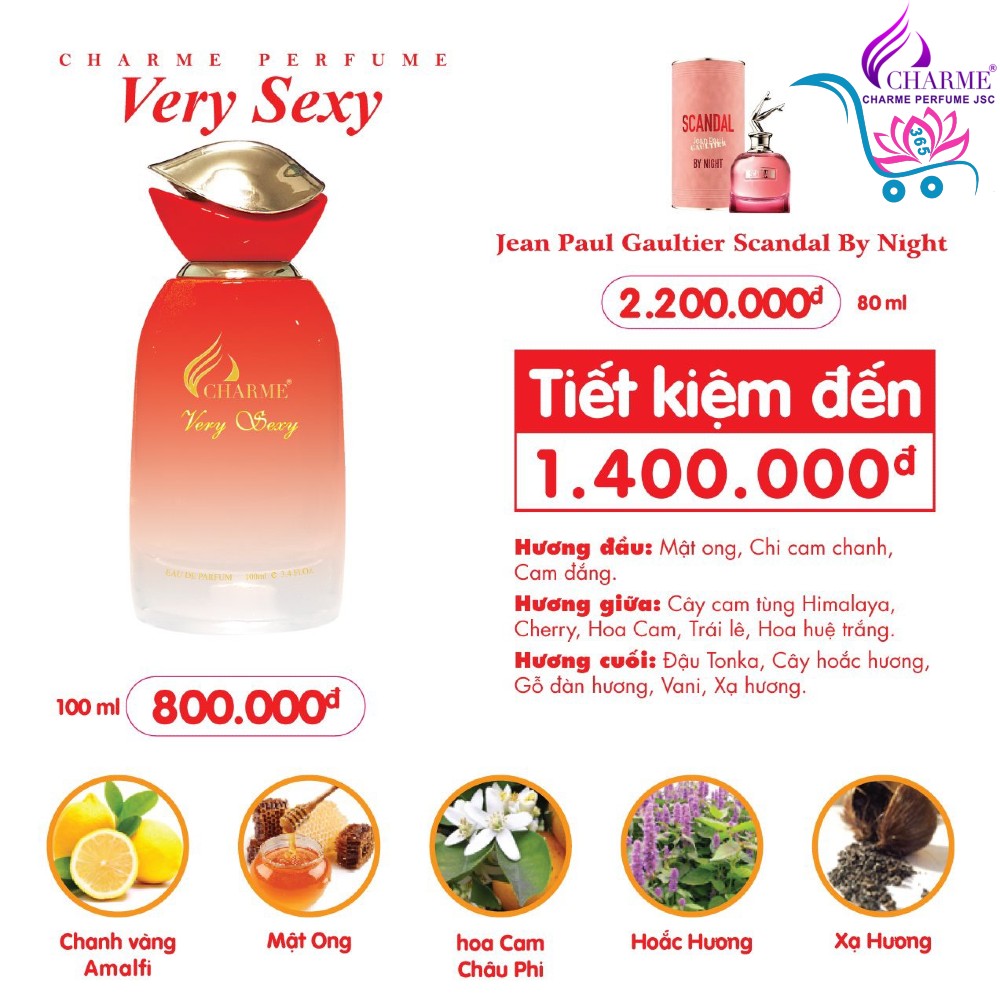 Nước Hoa Charme Very Sexy 100ml Nữ Chính Hãng